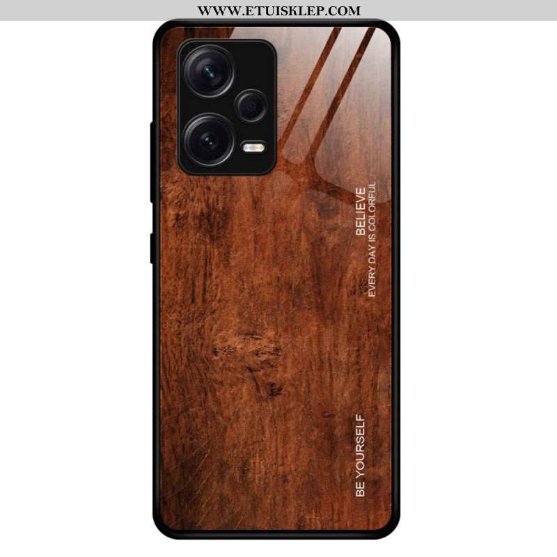 Etui do Xiaomi Redmi Note 12 Pro Plus Szkło Hartowane W Stylu Drewna